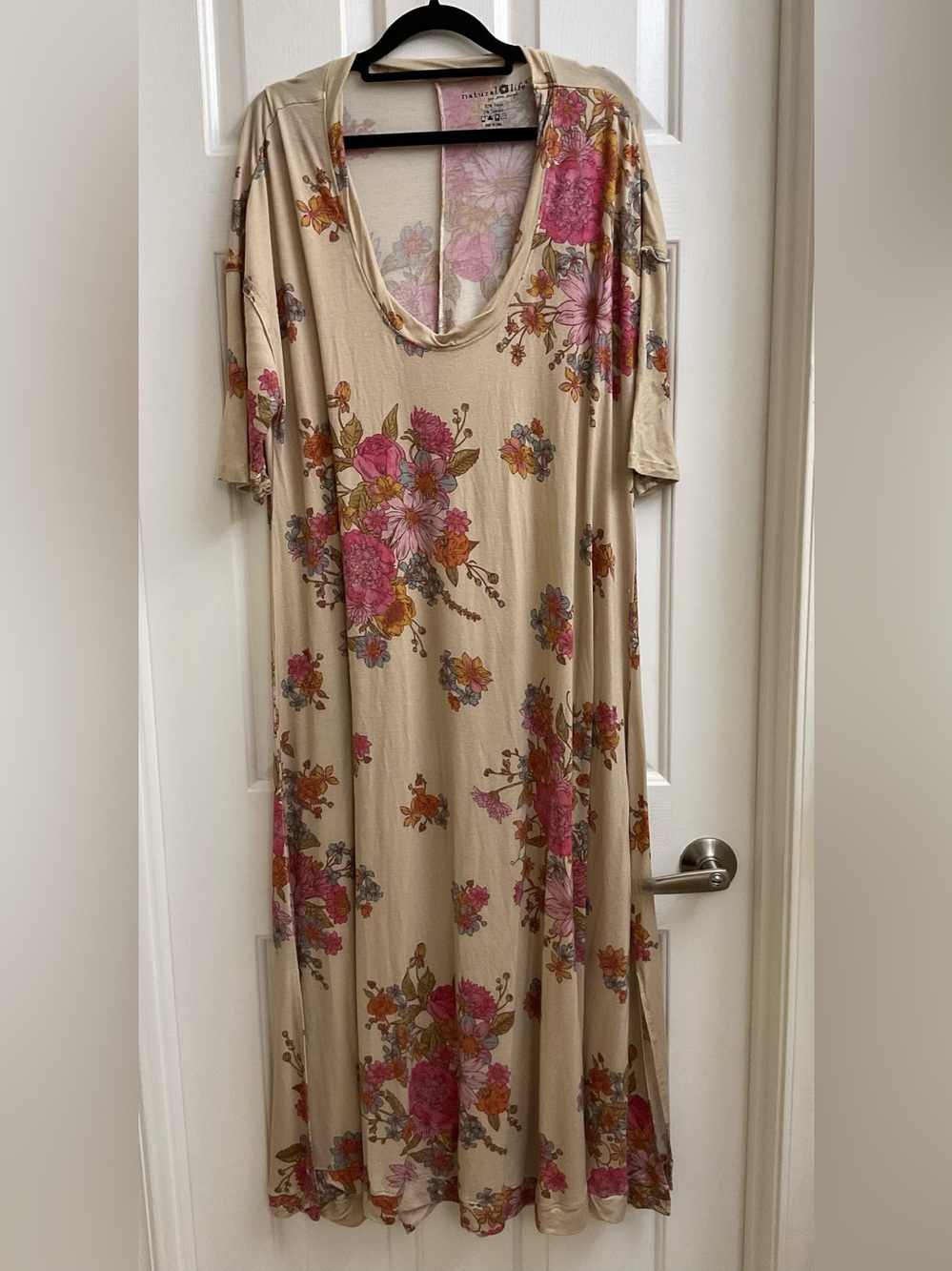 NATURAL LIFE Rayon Maxi Dress Size L
